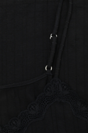 Comazo black Fairtrade shirt spaghetti straps