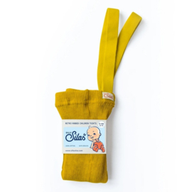 Silly Silas footed cotton tights yellow