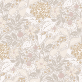 Robin Pieterse floral wallpaper summer's bloom beige