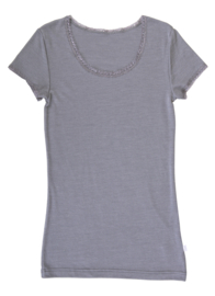 Joha t-shirt wool silk grey