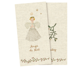 Maileg napkin, ange de noël, white- small