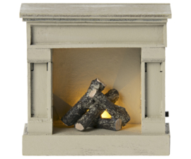 Maileg Fireplace, Mouse - Off white