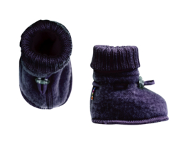 Joha 100% wol sleeping booties  navy