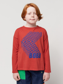 Bobo Choses shadow long sleeve t-shirt burgundy red