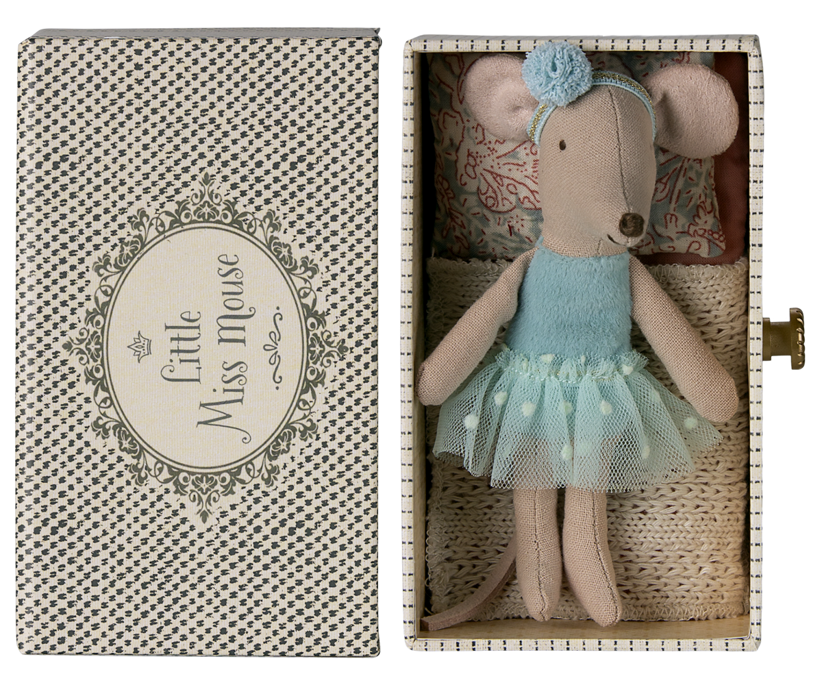 Maileg Dance mouse in daybed little sister