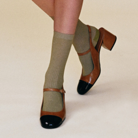 MP Denmark Fine cotton rib socks White