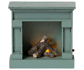 Maileg Fireplace - Vintage blue