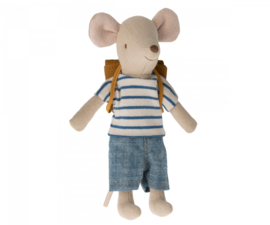 Maileg tryicycle mouse big brother with bag