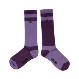CarlijnQ- Knee socks contra purple