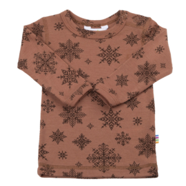 Joha blouse with long sleeves rust