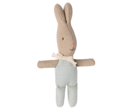 Maileg Rabbit, My -  Light blue check