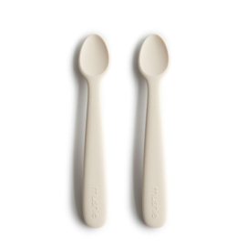 MUSHIE - baby spoon ivory 2 pack