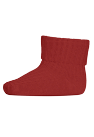 MP Denmark cotton rib baby socks tomato