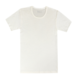 Joha T-shirt men merino wool white