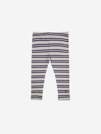 Bobo Choses baby blue stripes leggings off white