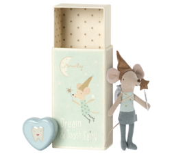 Maileg Tooth fairy mouse in matchbox - Blue