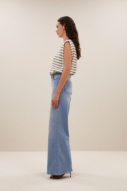 By Bar diede breton stripe top | black breton stripe