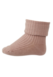 MP Denmark cotton rib baby socks wood rose