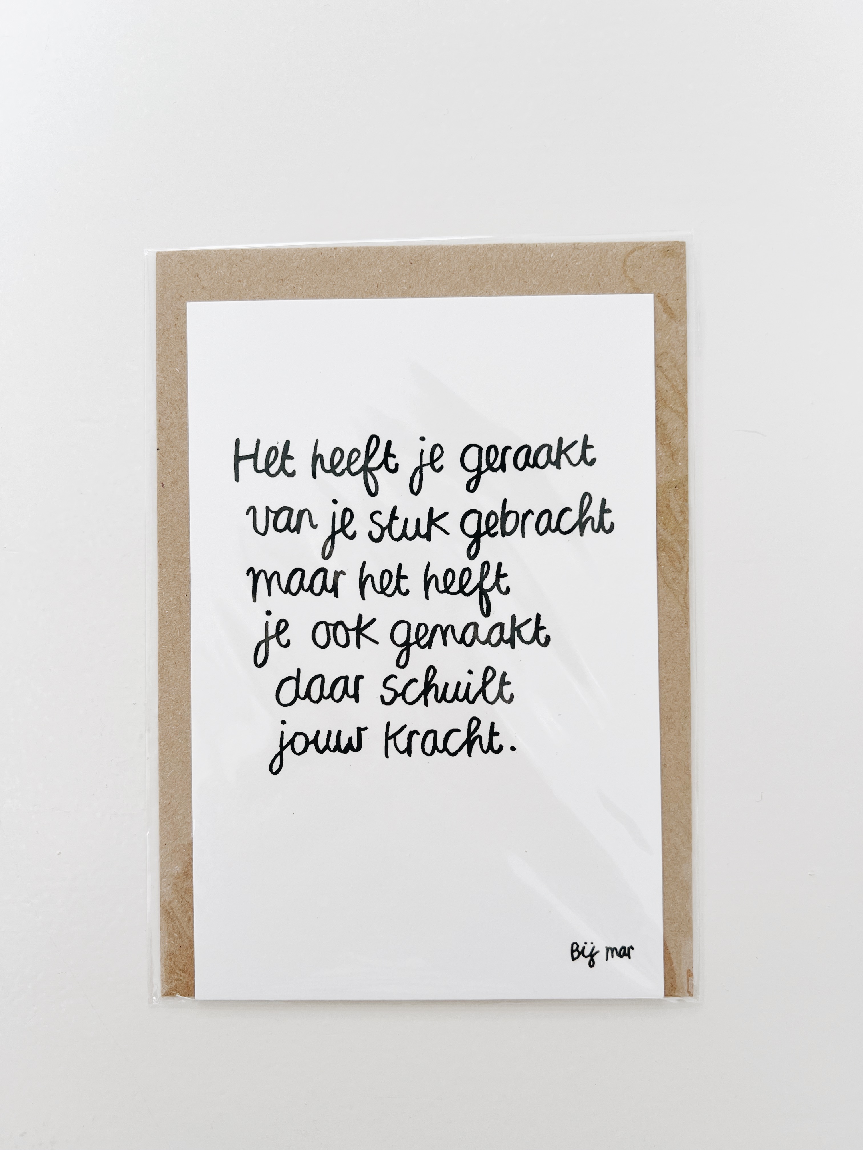 Bij Mar Kaart Het heeft je geraakt