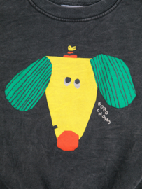 Bobo Choses Happy Dog sweatshirt, dark grey