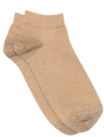 MP Denmark Zoe glitter sneaker socks Golde Tan