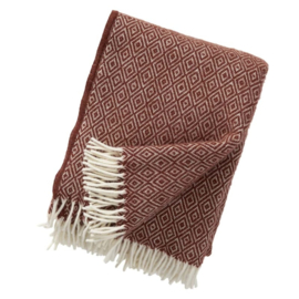 Klippan Stella wollen plaid rust