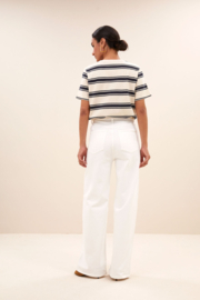 By Bar hope stripe top navy grain stripe