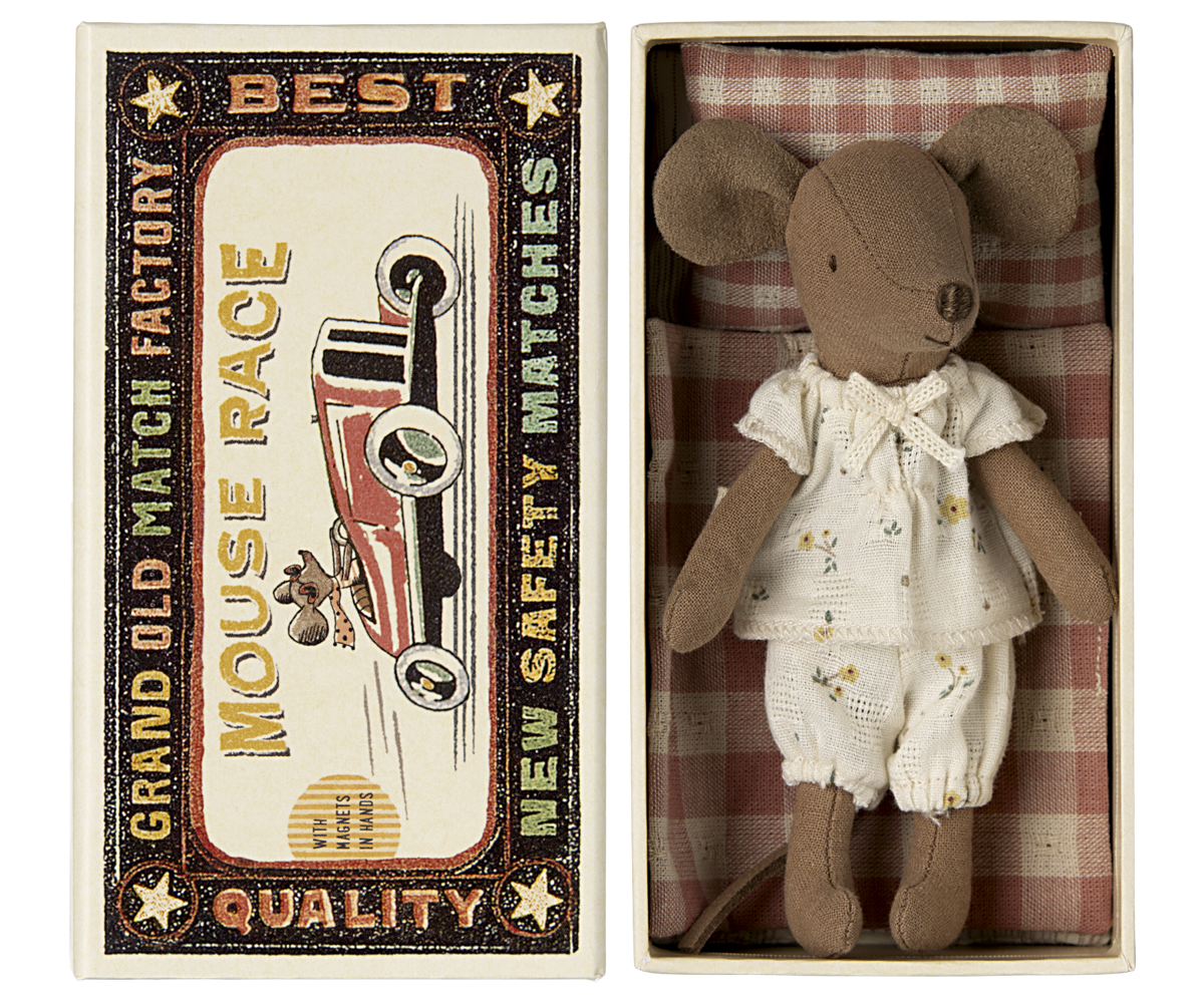 Maileg Big sister mouse in matchbox
