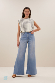By Bar diede breton stripe top | black breton stripe
