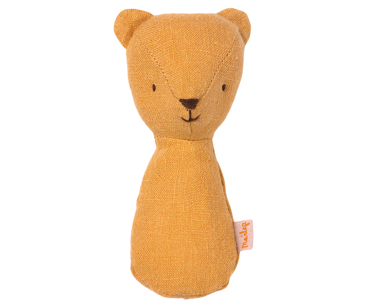Maileg Teddy rattle dusty yellow