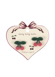 Konges Slojd 2 pack pearly hair clips cherry