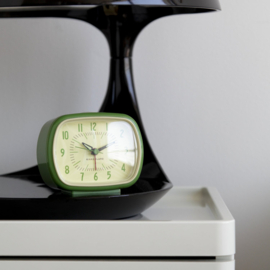 Kikkerland retro alarm clock green