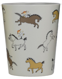 Elsa Beskow Pippi Circus tumble mug grey