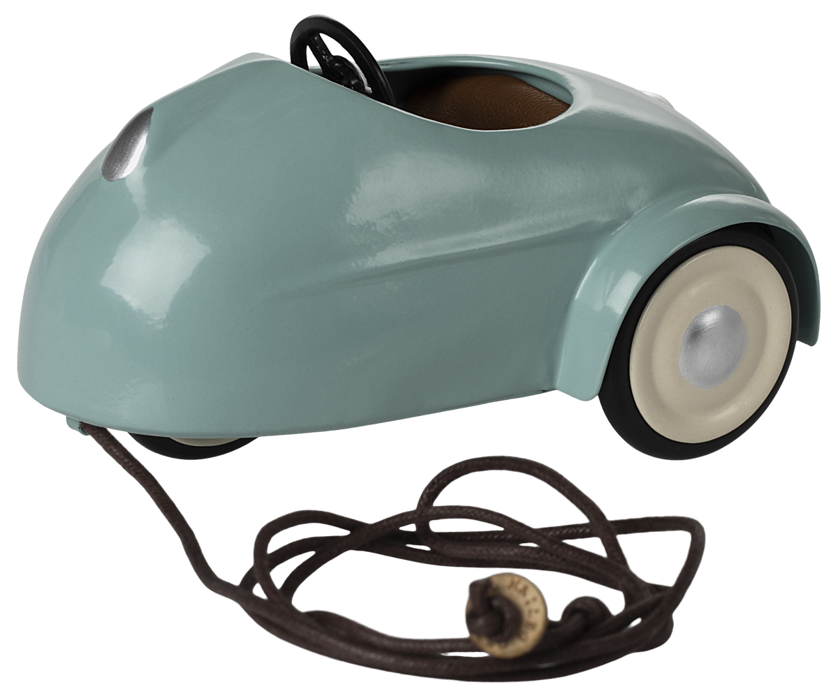 Maileg Car mouse light blue