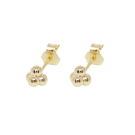 * per stuk *Moonloft 4 Dot Studs goldplated