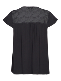 Rosemunde RWElif Capsleeve Regular Lace Blouse black