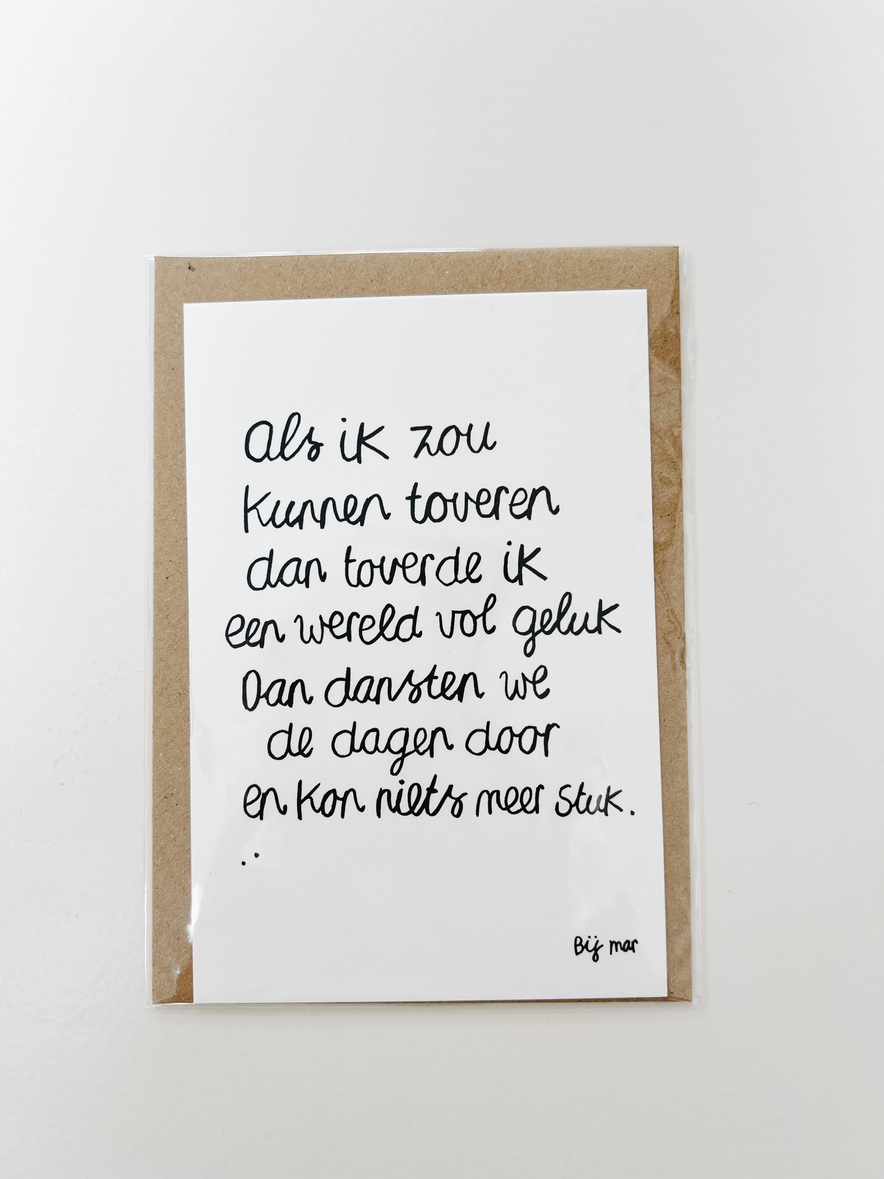 Bij Mar Kaart Als ik zou kunnen toveren