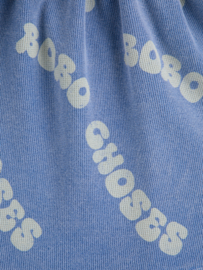 Bobo Choses Wavy all over waffle skirt, blue