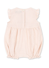 Konges Slojd Ellie Frill Romper, Peony Stripe