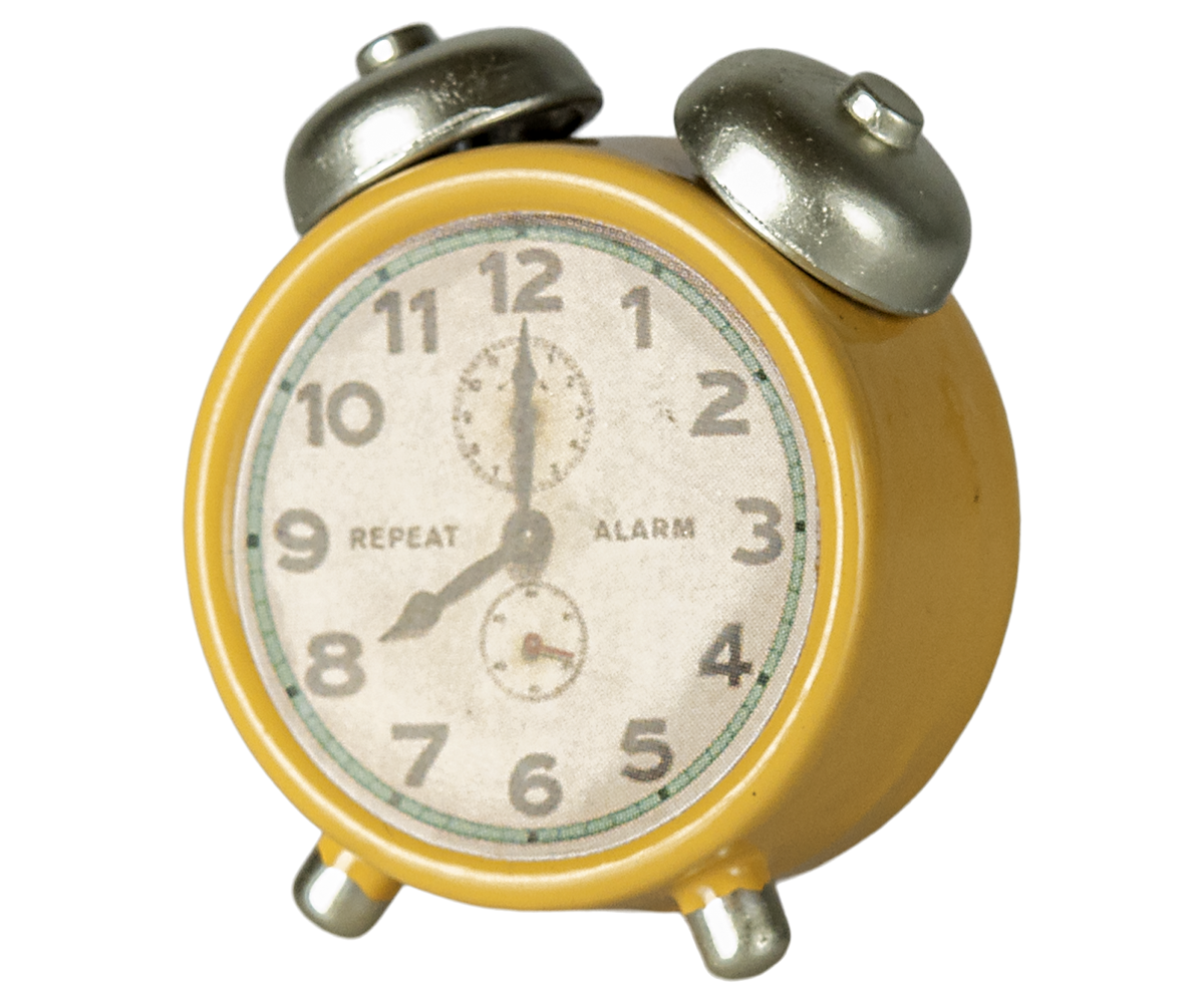 Maileg Alarm clock mouse yellow