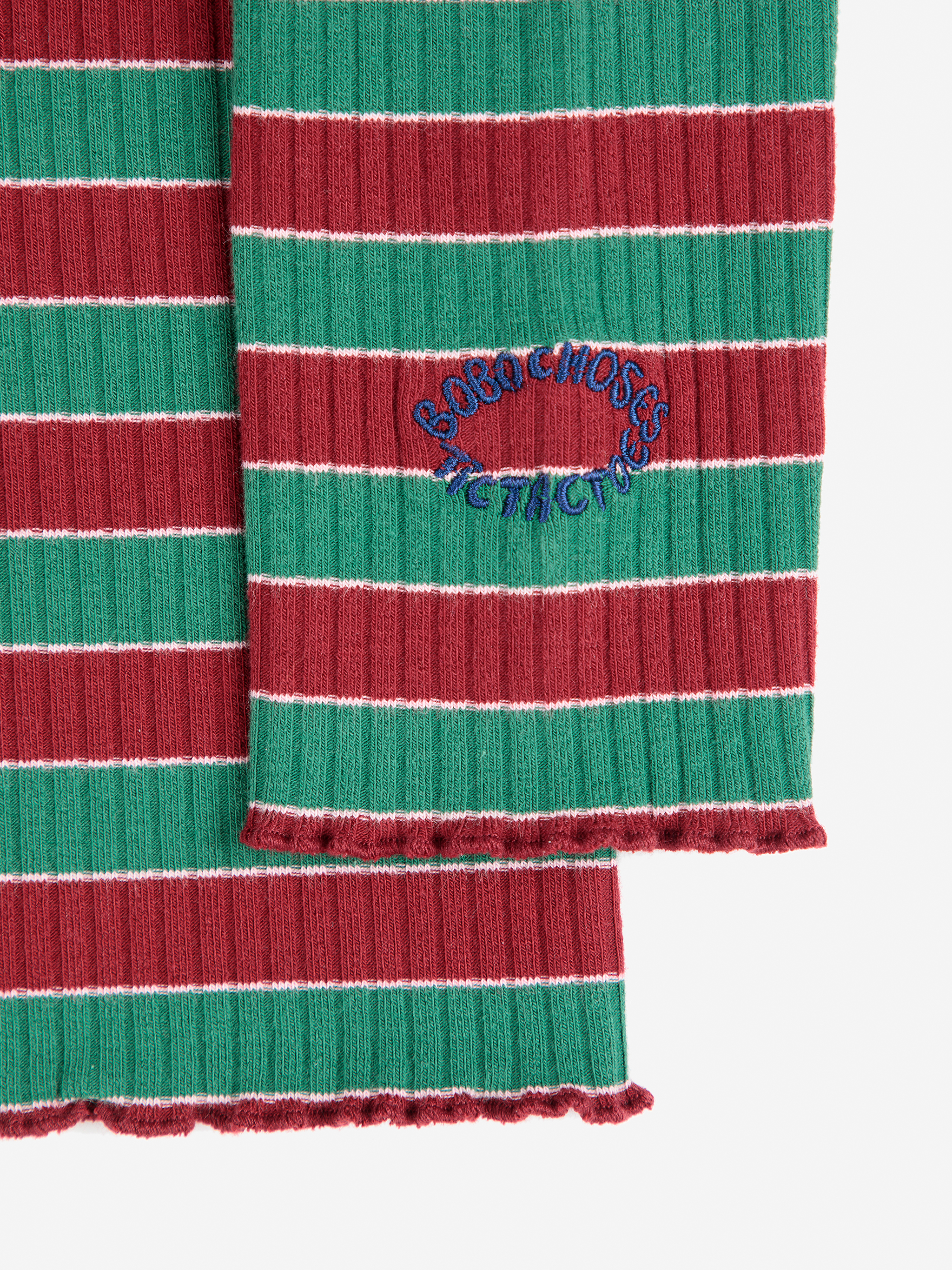 Bobo Choses Multicolor Stripes turtle neck T-shirt