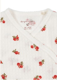 Konges Slojd Minnie Newborn Onesie Gots Rose red