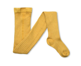 Collégien yellow glitter rib tights