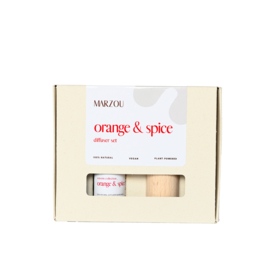 Marzou Orange & Spice 10 ml diffuser set