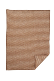 Klippan Knut baby woven wool throw nougat