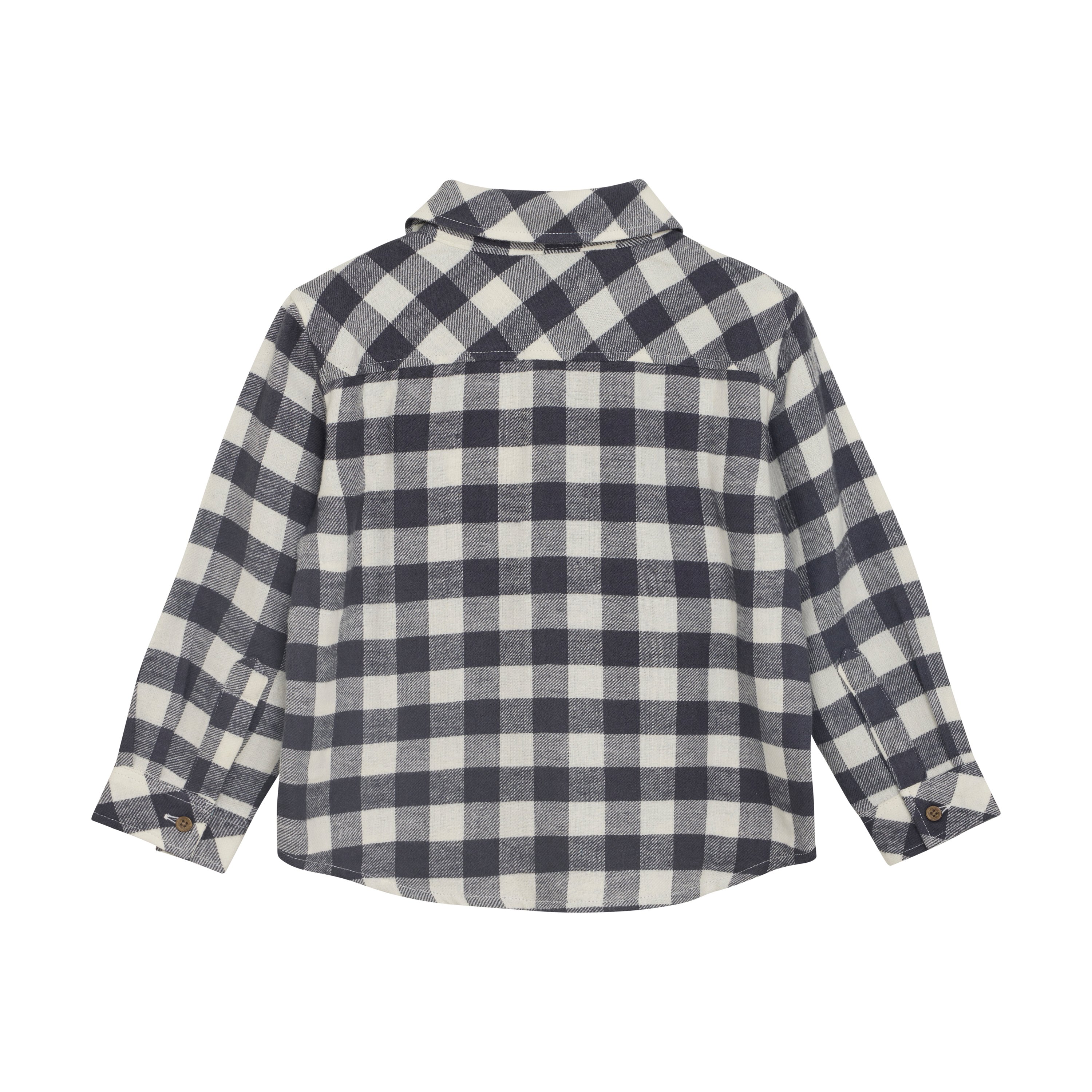 Enfant T-shirt LS Check Ebony