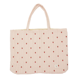 Flöss Molly Quilted Bag pink Berry Gingham
