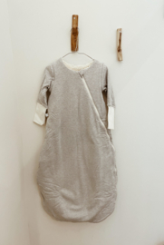 Popolini sleeping bag zip-off sleeve grey-ecru