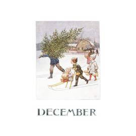Elsa Beskow Set kaarten 'maanden van het jaar'