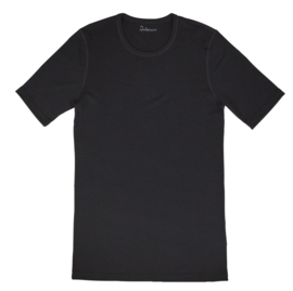 Joha T-shirt men merino wool black